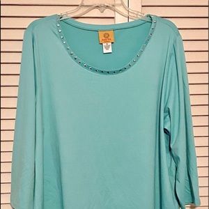 Ruby Road 3/4 Sleeve Tunic 2X